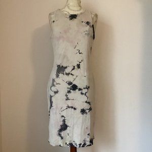 RAQUEL ALLEGRA TIE-DYE CLASSIC JERSEY RACERBACK TANK DRESS SIZE 2/MEDIUM